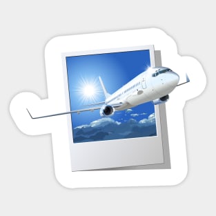 Commercial passenger airplane Sticker